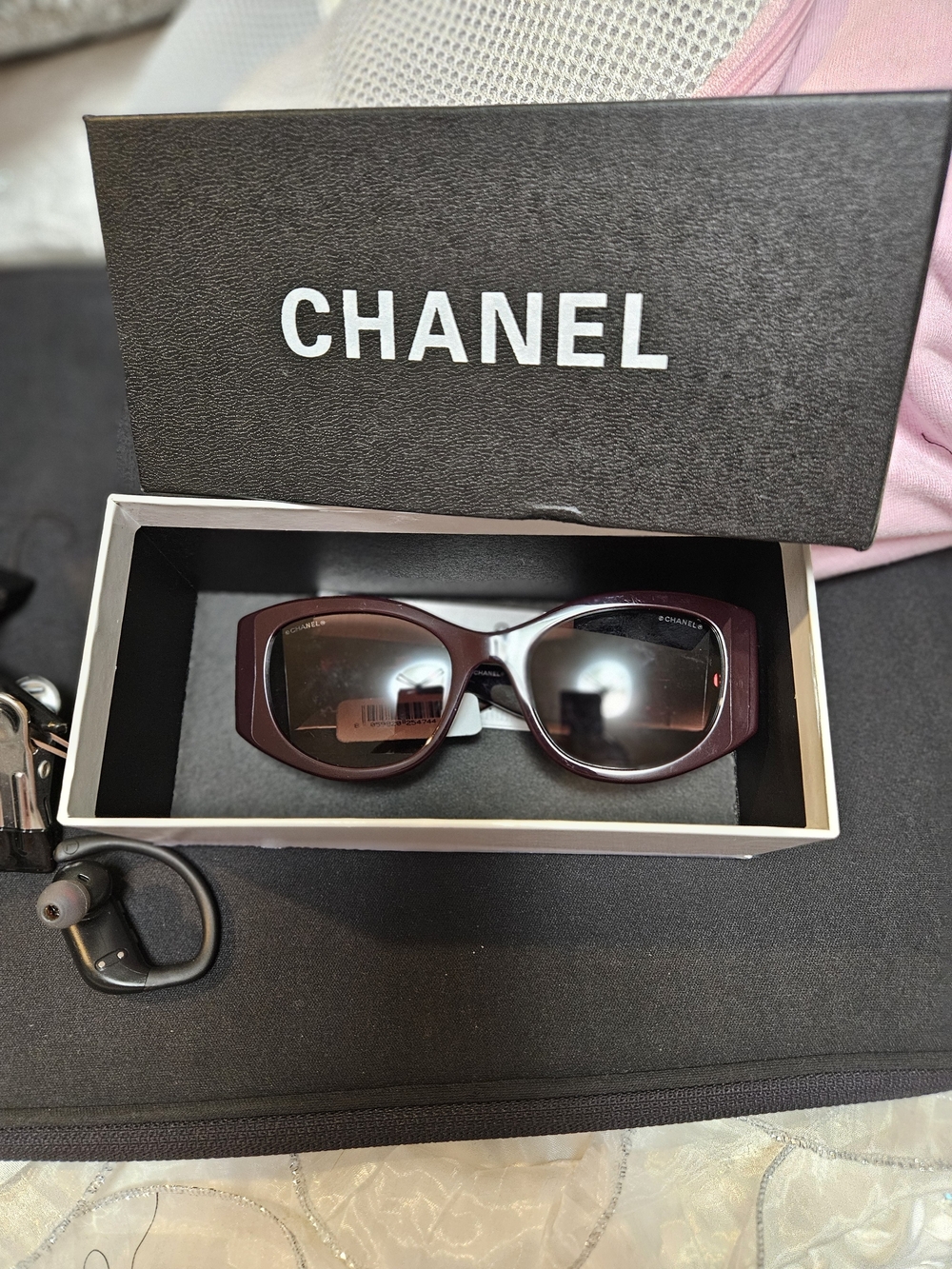 CHANEL Women’s Burgundy Sunglasses
